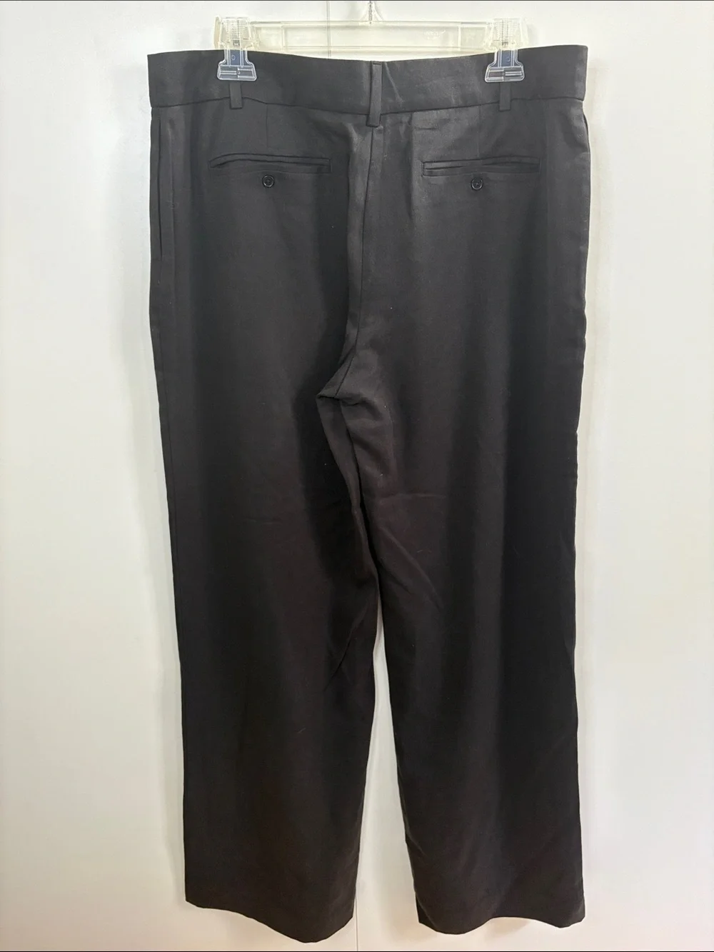 Reformation Black Wide-Leg Trousers 10